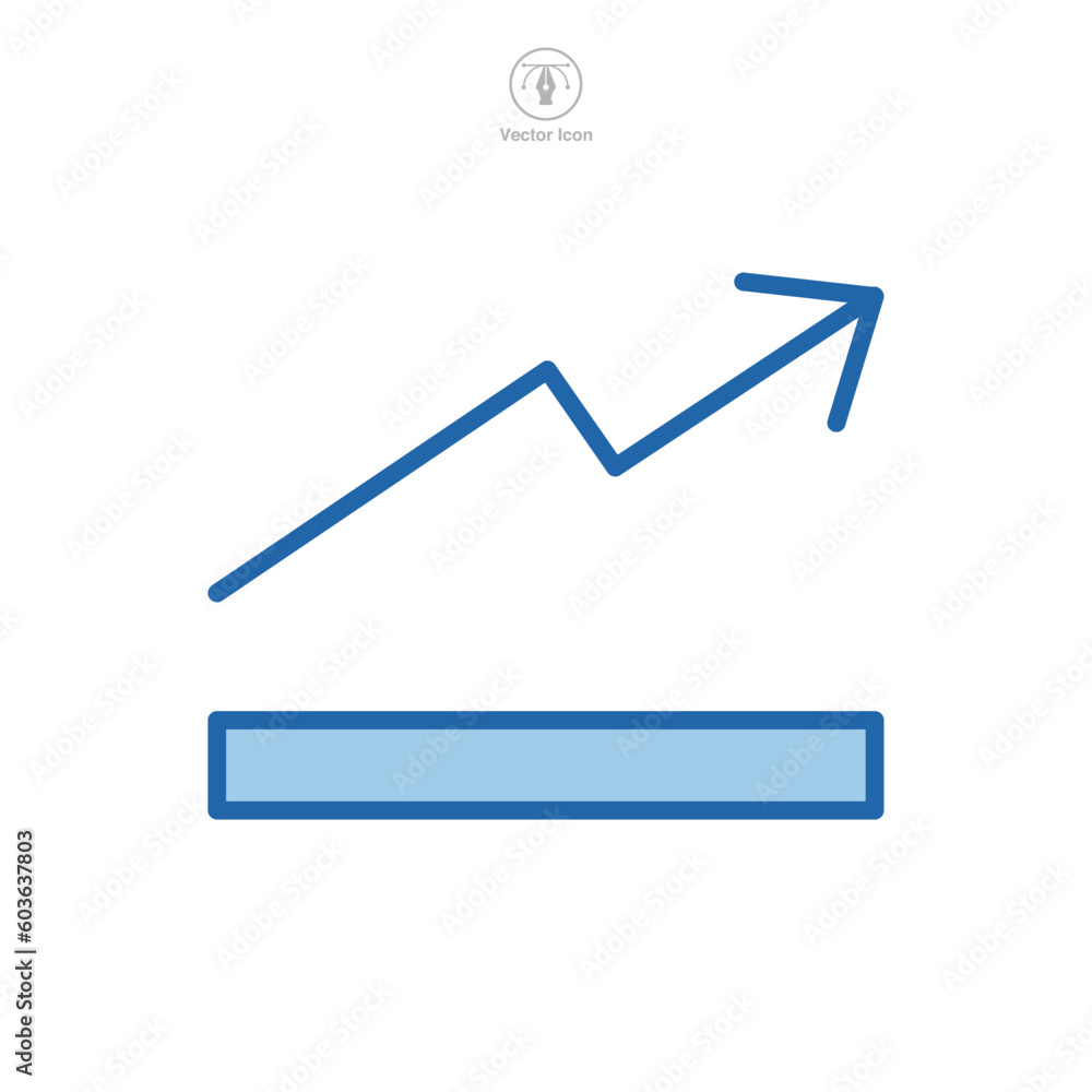 Poster graph icon symbol template for graphic and web design collection logo vector illustration