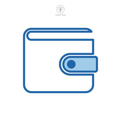 wallet icon symbol template for graphic and web design collection logo vector illustration