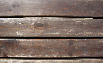 Old faded boards, texture background. Old boards, wooden shabby background, close-up.