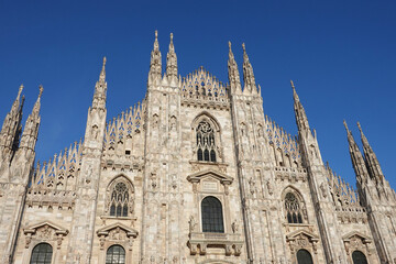 Fototapeta na wymiar La cathédrale de Milan Duomo