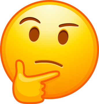 recommend clip art: Top quality emoticon. Thinking emoji. doodle emoticon. symbols. chat sticker. face and thumb. Yellow face emoji. Popular element. Detailed emoji icon from the Telegram app.
