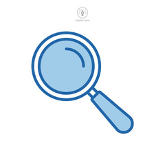 magnifying glass icon symbol template for graphic and web design collection logo vector illustration
