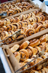 Serving Cinnamon rolls