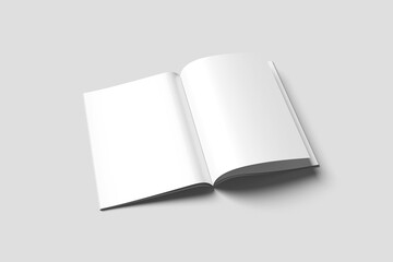 Clean Magazine Mockup for graphic design presentation 