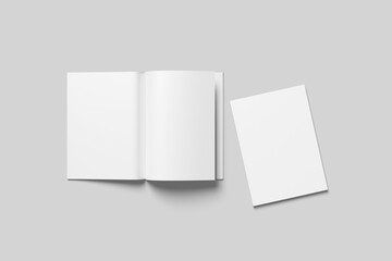 Clean Magazine Mockup for graphic design presentation 