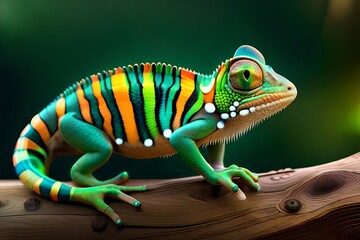 chameleon on a branch