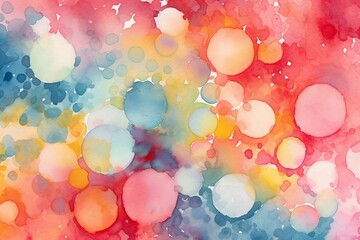 Obraz na płótnie Canvas Watercolor Art Splash Background: Colorful and Vibrant Expression of Creativity