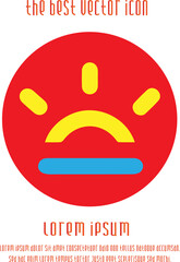 Sunrise or Sunset vector icon EPS 10. Simple isolated illustration.