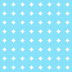 Geometric vector pattern - seamless 70s texture blue white