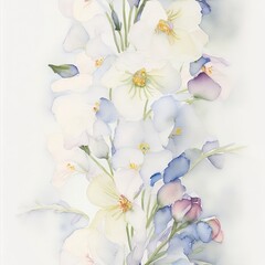 A watercolor painting of a bouquet of flowers AI generated