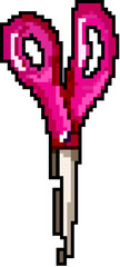 salon scissor cut game pixel art retro vector. bit salon scissor cut. old vintage illustration