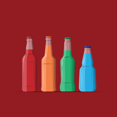set of bottles