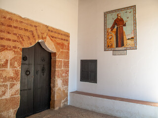 Monasterio de Santa María de La Rábida. Se encuentra en el término municipal de Palos de la Frontera, en la provincia de Huelva (Andalucía, España).