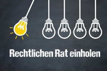 Fototapeta premium Rechtlichen Rat einholen 