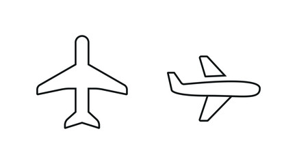 Plane icon set. Airplane icon vector.