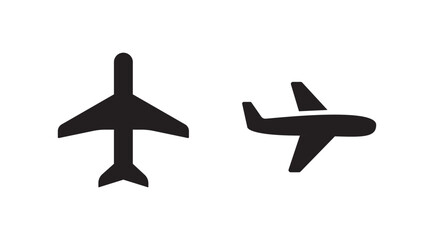 Plane icon set. Airplane icon vector.