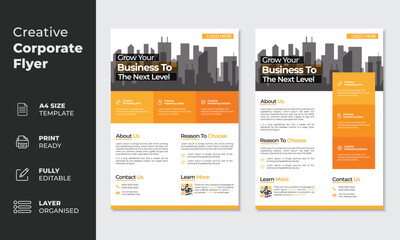 Minimal & Clean Corporate Flyer Template | Business Flyer Layout