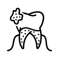 Black line icon for Plaque