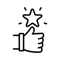 Black line icon for Superior