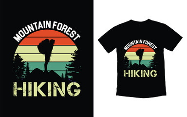 Hiking adventure t-shirt design vector,vintage retro hiking t shirt design template,typography hiking merchandise t shirt design,vector design,adventure & wild t-shirts