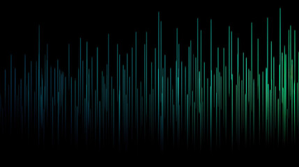 wallpaper, green high contrast line, dark background, Generative AI