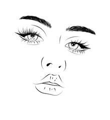 Douyin Makeover: Trendy Asian Makeup Portrait Illustration of  the Latest Beauty Trends in Asia's Popular Social Platform. Explore the Modern Techniques and Beauty Secrets Behind