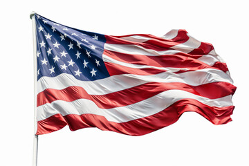 Fototapeta premium Free photo usa america national flag isolated 3d white background made with Generative AI
