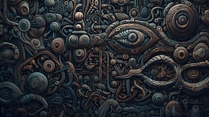 Detailed abstract background texture and pattern with dynamically flowing lines