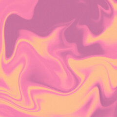 Abstract psychedelic summer gradient background, cover, or banner peach, pink colours with grain and texture