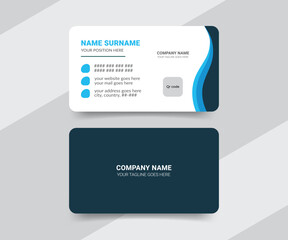 Professional medical service abstract business card template

