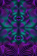 purple blue striped optical illusion background, Generative AI