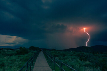 Lightning in Santa Fe, New Mexico