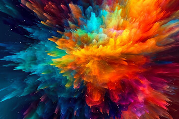 Obraz premium abstract fractal burst