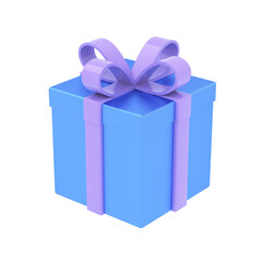 3D surprise gift box icon.  Advertising marketing, promotion, sale, commercial bonuses, online shopping, discount offer, sales, greeting, lucky, special offer concept. 3d render illustration