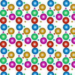 seamless pattern with colorful circles