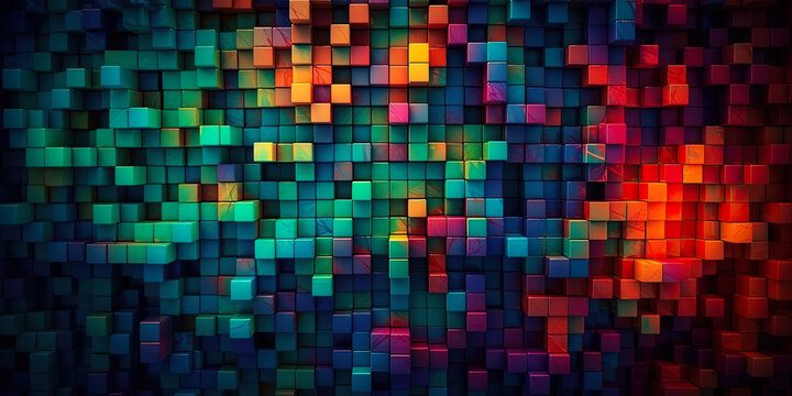 abstract background with squares