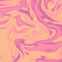 psychedelic retro swirls and patterns background/cover with noise grain peach and pink