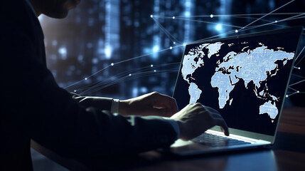 Electronic and digital access, user authentication system, technology and cybernetics, cybersecurity, information security, encryption, secure Internet access, data protection, Generated AI.