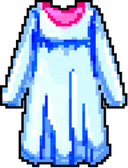 Fototapeta premium pajama sleepshirt girl game pixel art retro vector. bit pajama sleepshirt girl. old vintage illustration