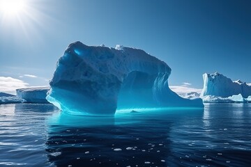Fototapeta na wymiar iceberg in the sea -Ai
