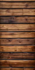 Naklejka premium Brown wooden planks background. Wooden texture. Brown wood wall. Wood planks Wallpaper. Generative AI