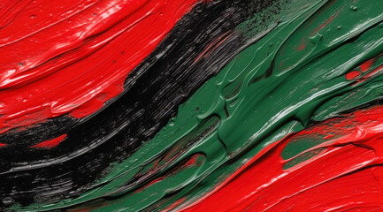 Abstract painting for juneteenth on 19 June, emancipation and awareness