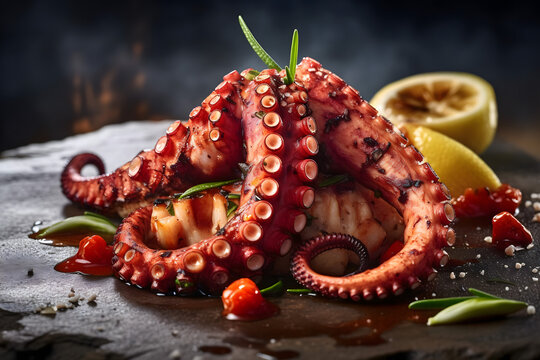 octopus with vegetables