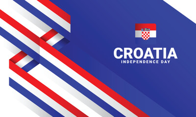 Obraz na płótnie Canvas Croatia Independence day event celebrate