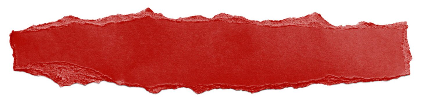 red paper ripped message torn