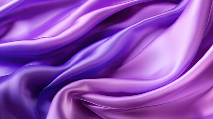 Obraz premium Gradient purple silk fabric background. Generative AI