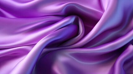 Gradient purple silk fabric background. Generative AI