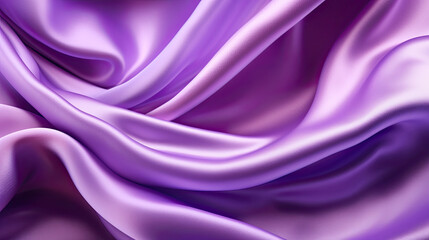 Obraz premium Gradient purple silk fabric background. Generative AI