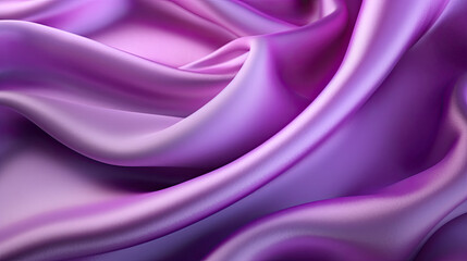 Gradient purple silk fabric background. Generative AI