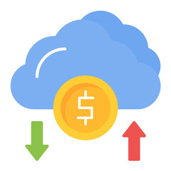 Cloud Money Icon